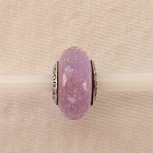 Pandora Lavender Sparkle Murano Glass Charm - Sterling Silver
